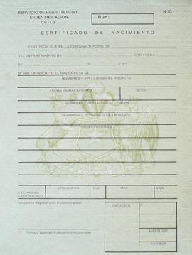 Certificado de nacimiento