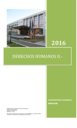 Curso de Formación Carabineros de Orden y Seguridad: Derechos Humanos II