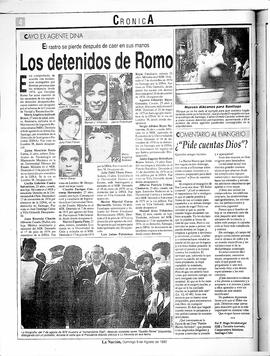 Los detenidos de Romo