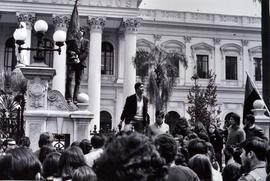 Fotografía Vocería fente al Congreso Nacional