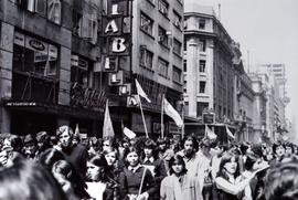 Fotografía marcha de estudiantes secundarios