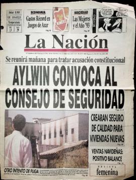 Aylwin convoca al Consejo de Seguridad