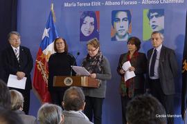 Cecilia Marchant en el Liceo Gabriela Mistral