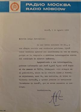 Carta de Radio Moscú