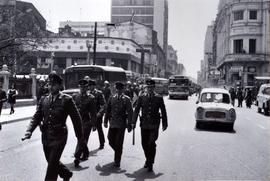 Fotografía de Carabineros en manifestación estudiantil