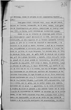 Declaración judicial de Miguel Aguilera Ruiz