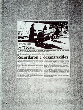 Recordaron a desaparecidos