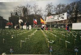 Manifestación por la extradición de Pinochet