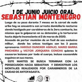 Juicio oral Sebastián Montenegro