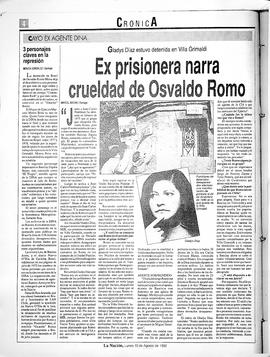 Ex prisionera narra crueldad de Romo