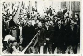 Fotografía dirigentes del MIR en manifestación