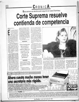 Corte Suprema resuelve contienda de competencia