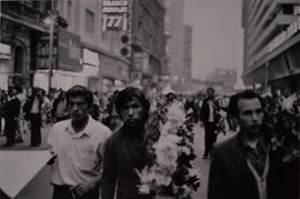 Fotografía del funeral de René Saravia