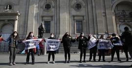 Manifestación de familiares de presos políticos de la revuelta