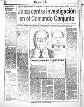 Juica centra investigación en el Comando Conjunto