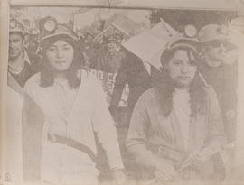 Fotografía mujeres en manifestación