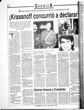 ¡Krassnoff concurrió a declarar!