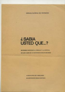 Sabía usted que... ? Es posible obtener la verdad y la justicia en los casos de 119 detenidos des...