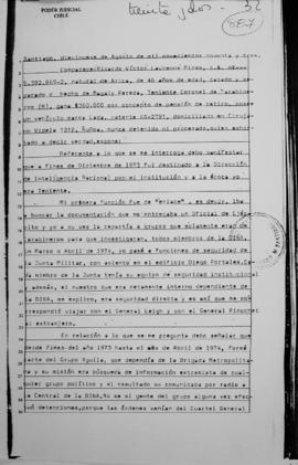 Declaración judicial de Ricardo Víctor Lawrence Mires