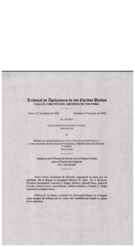 Sentencia de la Causa Laura Vera González y otros -Henry Kissinger