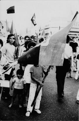 Niños en manifestación del FRT