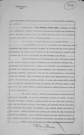 Declaración judicial de Ciro Ernesto Torré Sáez