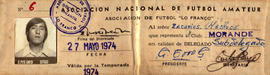 Carnet de Asociación de Fútbol "Lo Franco"