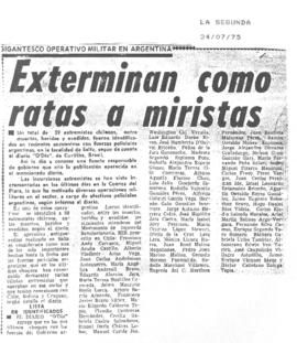 Exterminan como ratas a miristas