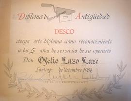 Diploma de antigüedad