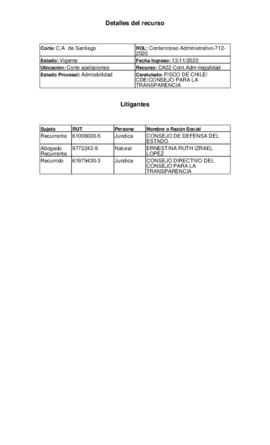 Recurso de Ilegalidad interpuesto por el Consejo de Defensa del Estado por la decisión del Consej...