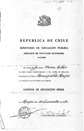 Licencia de Educación Media